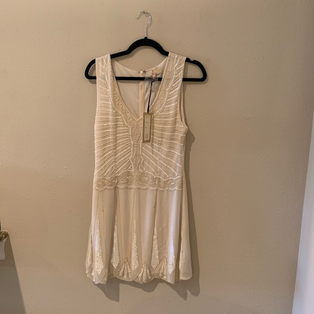 Brand New White sequin dress - UK Size 12
